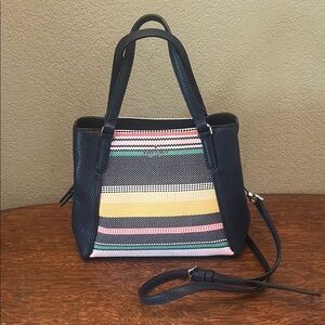 Kate Spade ♠️ Jackson Boardwalk Stripe Medium Triple Compartment Satchel